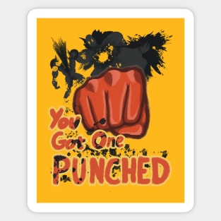 You got Punched Sticker